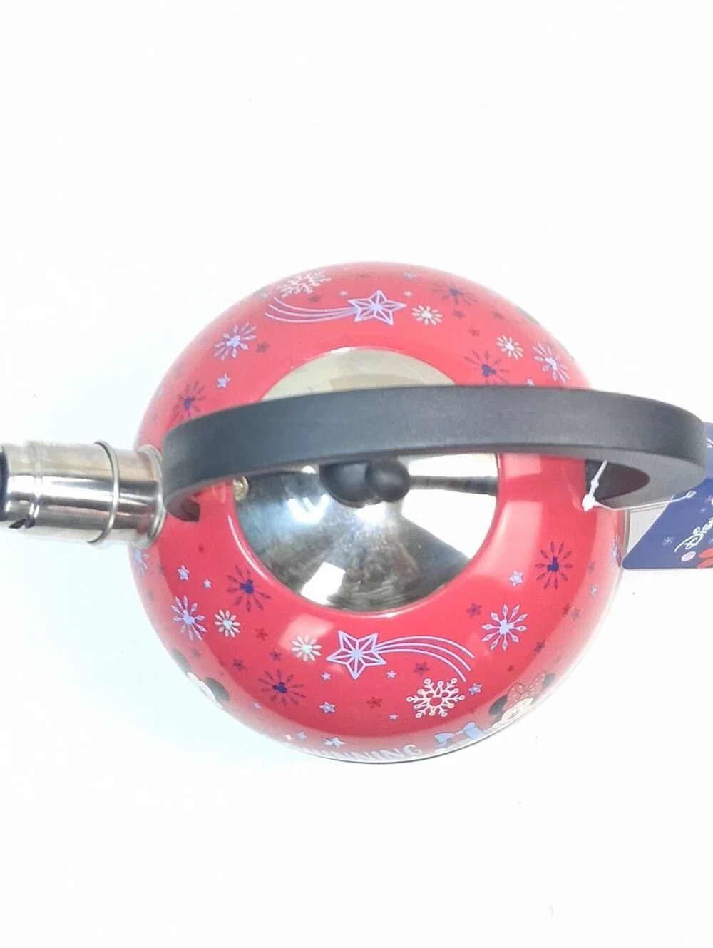 Disney Stainless Steel Red Mickey & Minnie Mouse Teapot Kettle 2.5 Liters